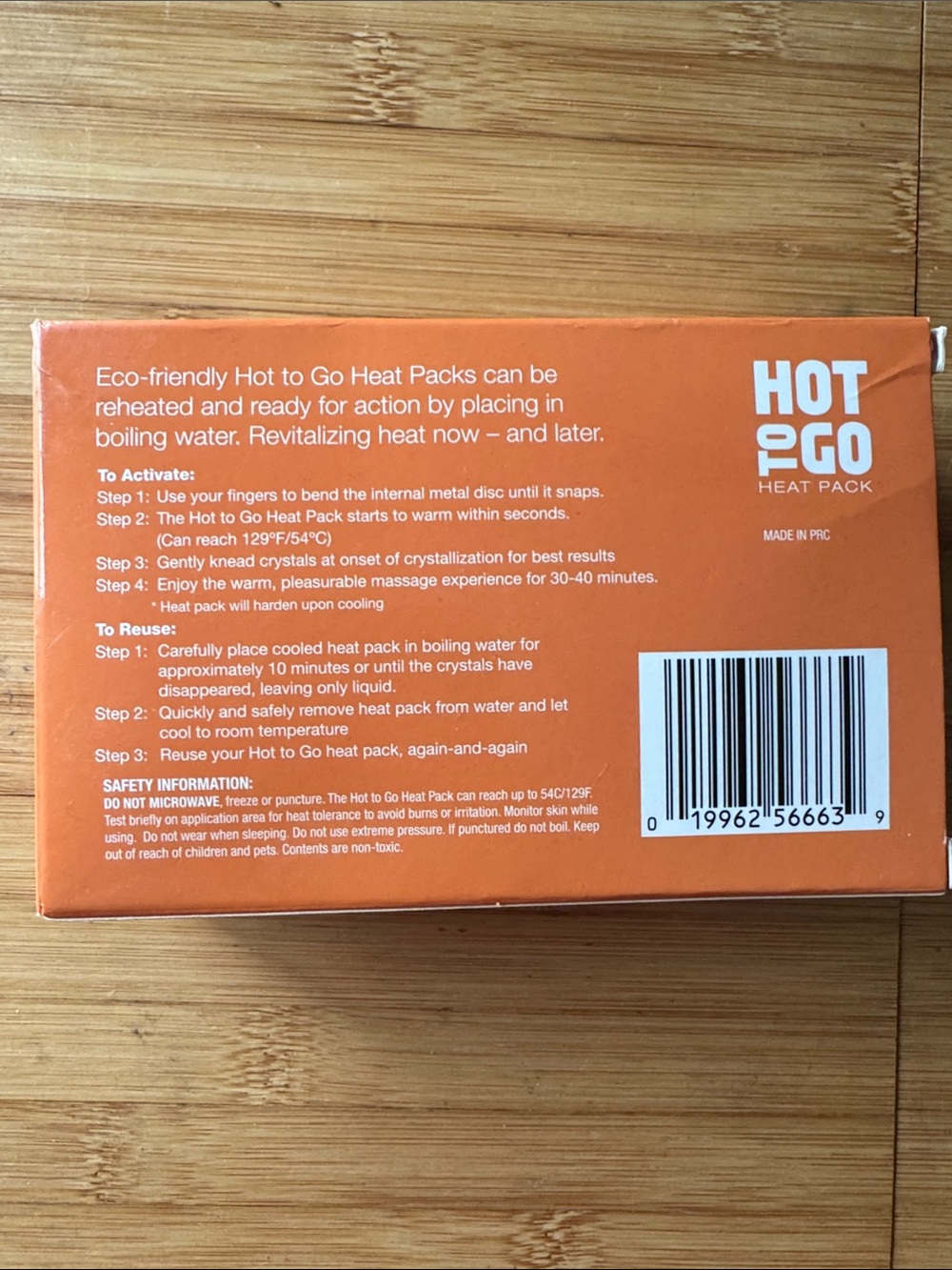 NWT Hot to Go Heat Pack - Picture 3 of 3